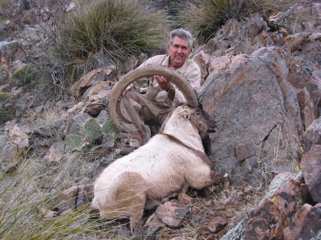 Dennis with a 50" ibex